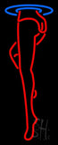 Strip Girl Leg Logo Neon Sign 32" Tall x 13" Wide x 3" Deep