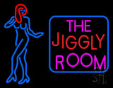 The Jiggly Room With Girl Logo Neon Sign 24" Tall x 31" Wide x 3" Deep