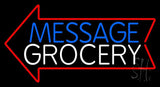 Custom Grocery Neon Sign 20" Tall x 37" Wide x 3" Deep