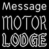 Custom Personalized Motor Lodge Neon Sign 24" Tall x 24" Wide x 3" Deep