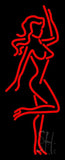 Strip Girl Pose Neon Sign 32" Tall x 13" Wide x 3" Deep