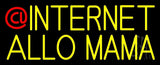 Custom Internet Allo Mama With Logo Neon Sign 13" Tall x 32" Wide x 3" Deep