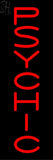 Vertical Red Psychic Neon Sign 24" Tall x 8" Wide x 3" Deep